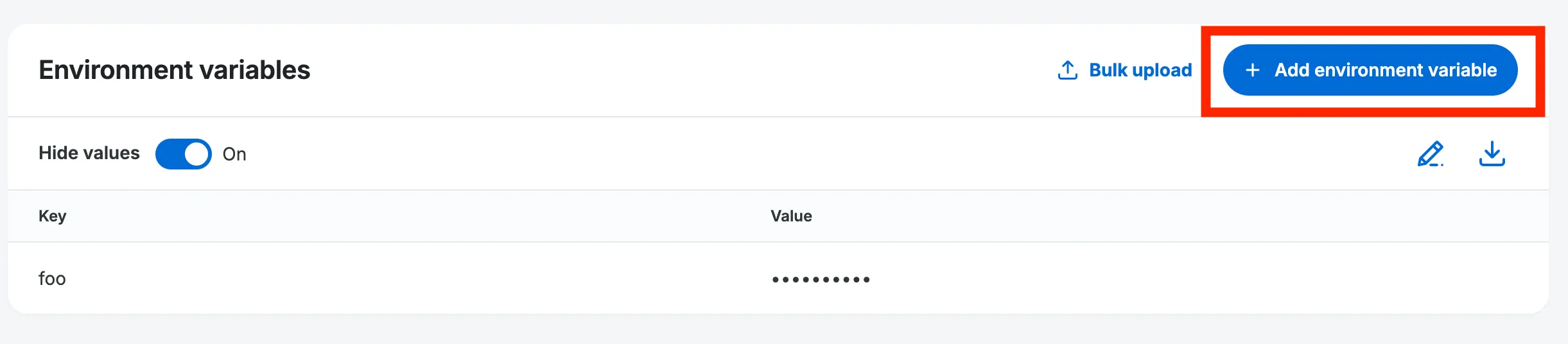 Add additional variables